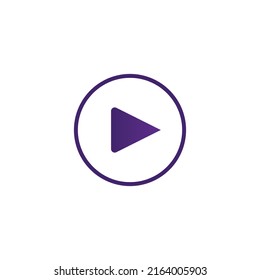 Play button vector illustration. Play symbol for your web site design, logo, app, UI.