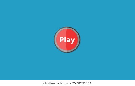 
Play button vector image for use.