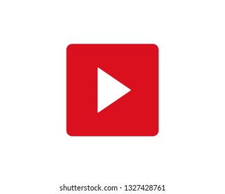 Play button vector logo media player 