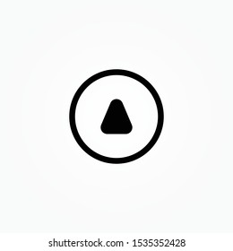 play button vector sign icon