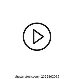 Play Button Vector. Video Icon.