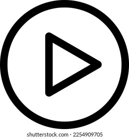 Play Button Video Icon trendy style illustration on white background..eps