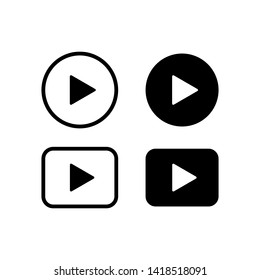 Play Button Video Icon Vector Design Illustration