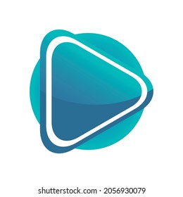 Botón de reproducción - Diseño del logotipo de vídeo