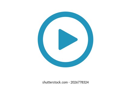 Play button for video or music play icon vector image