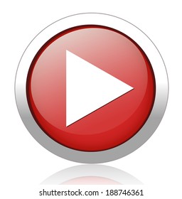 Play button web icon