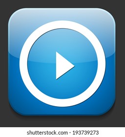 Play button web icon