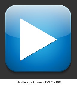 Play button web icon