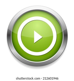 Play button web icon