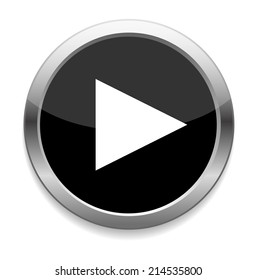 Play button web icon