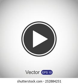 Play button web icon