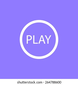 Play button web icon