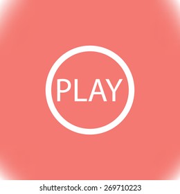 Play button web icon