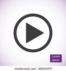 Play button web icon