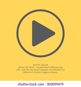 Play button web icon
