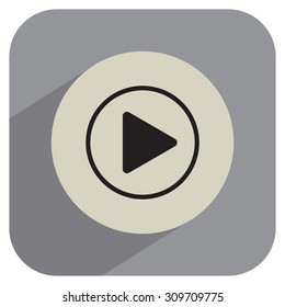 Play button web icon