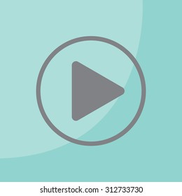 Play button web icon