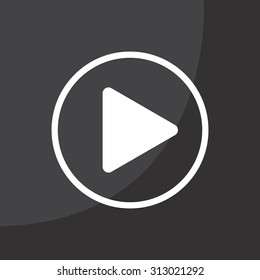 Play button web icon