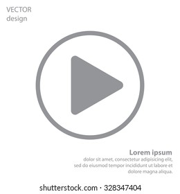 Play button web icon