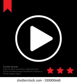 Play button web icon
