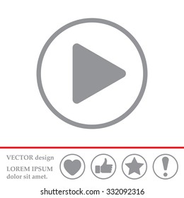 Play button web icon