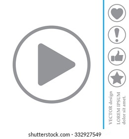 Play button web icon