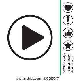 Play button web icon