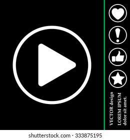 Play button web icon