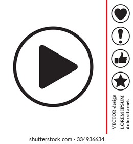 Play button web icon