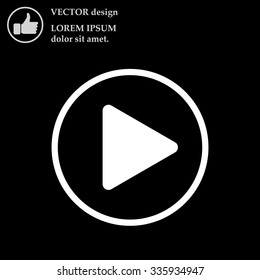 Play button web icon