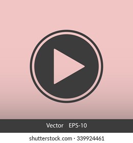 Play button web icon
