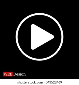 Play button web icon