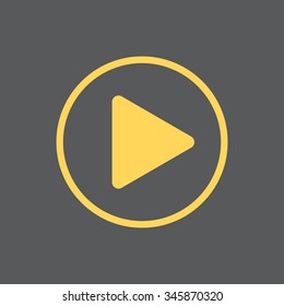 Play button web icon
