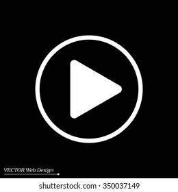 Play button web icon