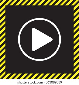 Play button web icon