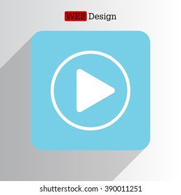 Play button web icon