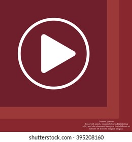 Play button web icon