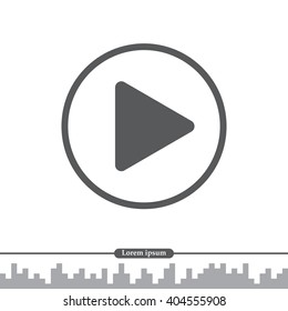 Play button web icon