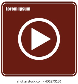 Play button web icon
