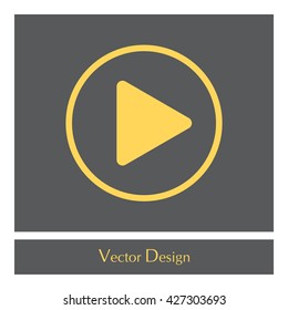 Play button web icon