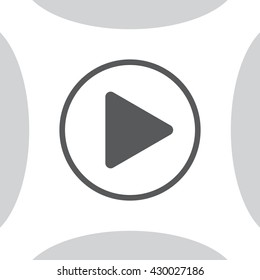 Play button web icon
