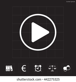 Play button web icon