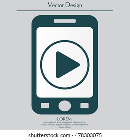 Play button web icon