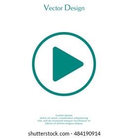 Play button web icon