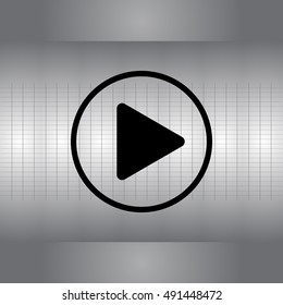 Play button web icon