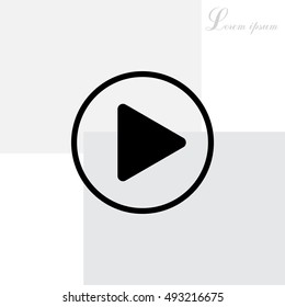 Play button web icon