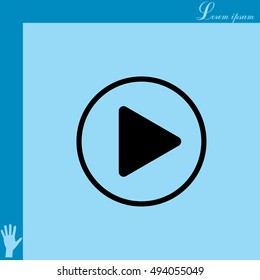 Play button web icon