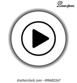 Play button web icon