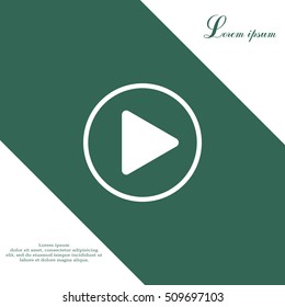 Play button web icon