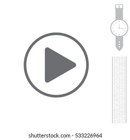 Play button web icon